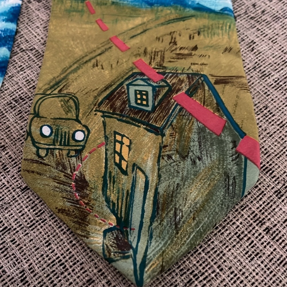 Vintage NWT Beatles “Lucy In The Sky with Diamonds” Silk Tie - Picture 2 of 10
